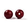 Opaque Solid Color Glass Beads GLAA-N007-10mm-A04-2