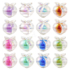 64Pcs 8 Colors UV Plating Rainbow Iridescent Acrylic Beads OACR-TA0001-20-1