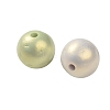 UV Plating & Spray Painted Opaque Acrylic Beads OACR-G047-01-2