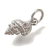 Rack Plating Brass Micro Pave Cubic Zirconia Charms KK-I720-55P-2