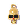 304 Stainless Steel with Black Enamel Charms SA-OY001-88G-3