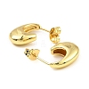 Brass Teardrop Stud Earrings EJEW-K254-04G-2