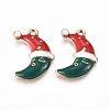 Alloy Enamel Pendants ENAM-E568-04G-2