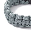 6Pcs 6 Colors 7 Inner Cores Polyester & Spandex Cord Braided Bracelets for Men Women BJEW-JB12509-5