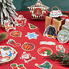 1 Bag Christmas Theme Paper Self-Adhesive Stickers DIY-SC0032-88-4