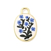 Printed Brass Pendants KK-K274-07G-16-1