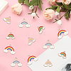 40Pcs 4 Styles Alloy Enamel Pendants ENAM-BM0001-20-7