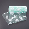 Snowflake Deco Mesh Ribbons OCOR-P010-G11-2