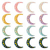  70Pcs 7 Colors Opaque Resin Cabochons CRES-TA0001-22-9