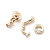 Brass Fold Over Clasps KK-G523-08G-2