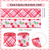 5 Yards Polyester Ribbon OCOR-WH0101-203-5