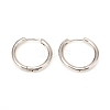 Brass Huggie Hoop Earrings X-KK-D160-55P-1
