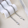 6mm Stainless Steel Mesh Chain Necklaces HJ0053-2-1