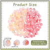 400Pcs 2 Colors Opaque Acrylic Beads OACR-PA0001-67-2