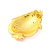 Zinc Alloy Crystal Rhinestone Resin Fish Brooch JEWB-U010-01G-02-2