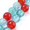 Handmade Foil Lampwork Beads Strands FOIL-K003-06B-14-1