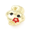 Alloy Enamel Charms PALLOY-E582-06G-2