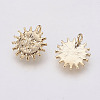 Long-Lasting Plated Brass Charms KK-F741-04G-2