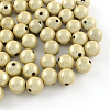 Spray Painted Miracle Acrylic Round Beads MACR-Q154-6mm-N02-1