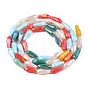 Electroplate Glass Beads Strands X-EGLA-Q026-013-2