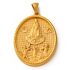 Religion Golden Tone 304 Stainless Steel Pendants STAS-K289-01G-01-1