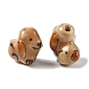 Hand-Painted Porcelain Beads PORC-R001-01E-2