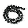 Natural Black Onyx Beads Strands G-K066-13-10mm-3