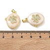 Brass Micro Pave Clear Cubic Zirconia Locket Pendants KK-A294-11G-02-3