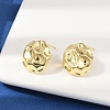 Brass Stud Earrings EJEW-H154-07A-G-2