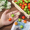 60Pcs 2 Colors Foam Imitation Apple DJEW-CA0001-43-3