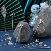 Brass/Iron /Alloy Hair Sticks OHAR-SC0001-09S-4