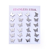 Tarnish Resistant 304 Stainless Steel Stud Earrings EJEW-H368-43P-3