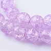 Two Tone Crackle Glass Bead Strands X-CCG-I001-14-3