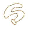 304 Stainless Steel Mother-Son Chain/Figaro Chain Necklaces for Women NJEW-JN06451-3