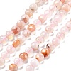 Natural Cherry Blossom Agate Beads Strands G-C179-A27-01-2