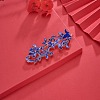 Chinese Style Alloy Enamel Chandelier Components Links X-ENAM-E329-63B-G-8