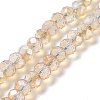 Electroplate Glass Beads Strands EGLA-A034-J6mm-K01-1