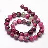 Dyed Natural Malaysia Jade Round Bead Strands G-L395-39-10mm-2