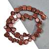 Synthetic Goldstone Nuggets Beads Strands G-B125-A07-01-2