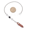 Bullet Synthetic Goldstone Pointed Dowsing Pendulums PALLOY-JF04562-3