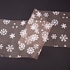 Snowflake Deco Mesh Ribbons OCOR-P010-G03-7