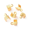 Brass Folding Crimp Ends KK-C157-69G-1