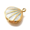 Brass Enamel Charms STAS-Q347-16G-1-2