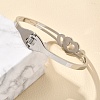 304 Stainless Steel Hinged Bangles for Women BJEW-F474-37P-01-2