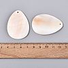 Natural Freshwater Shell Pendants SHEL-Q028-13-3