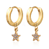 Stainless Steel Star Dangle Earrings for Women MX3894-1-1