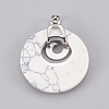 Synthetic Howlite Pendants KK-F751-D05-3