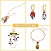 12Pcs 6 Styles Halloween Printed Acrylic Pendants SACR-CJ0001-70-7
