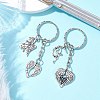 2Pcs Halloween Theme Alloy Keychains KEYC-JKC01051-1