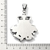 304 Stainless Steel Big Pendants STAS-Z098-02AS-3